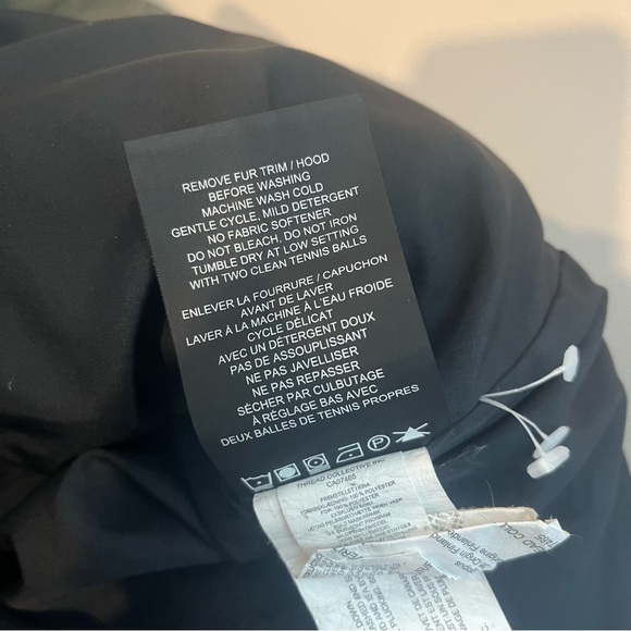 Pajar Women's Size Large Grace Parka Saga Fur's Green Hooded Winter Jacket - Picture 12 of 15